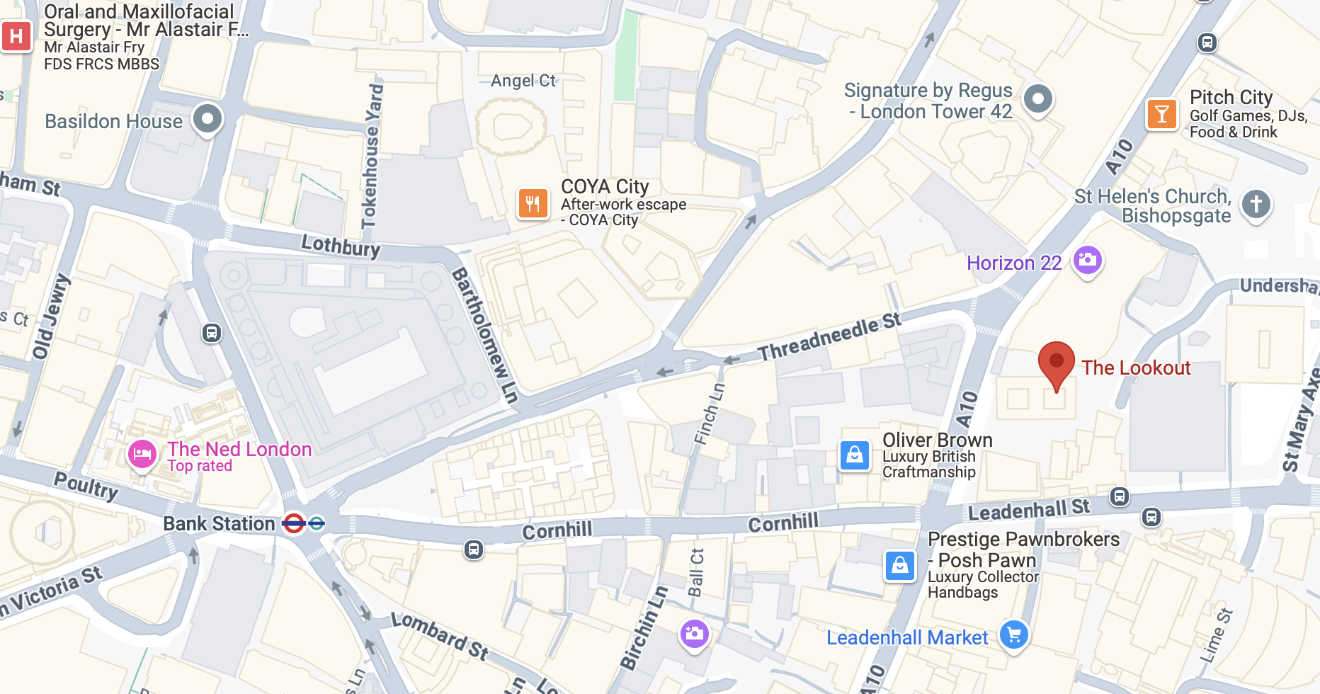 The lookout Map